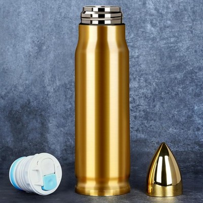 Thermosflasche Gefechtskopf Rakete Form Edelstahl Doppelwandige Vakuumisolierung