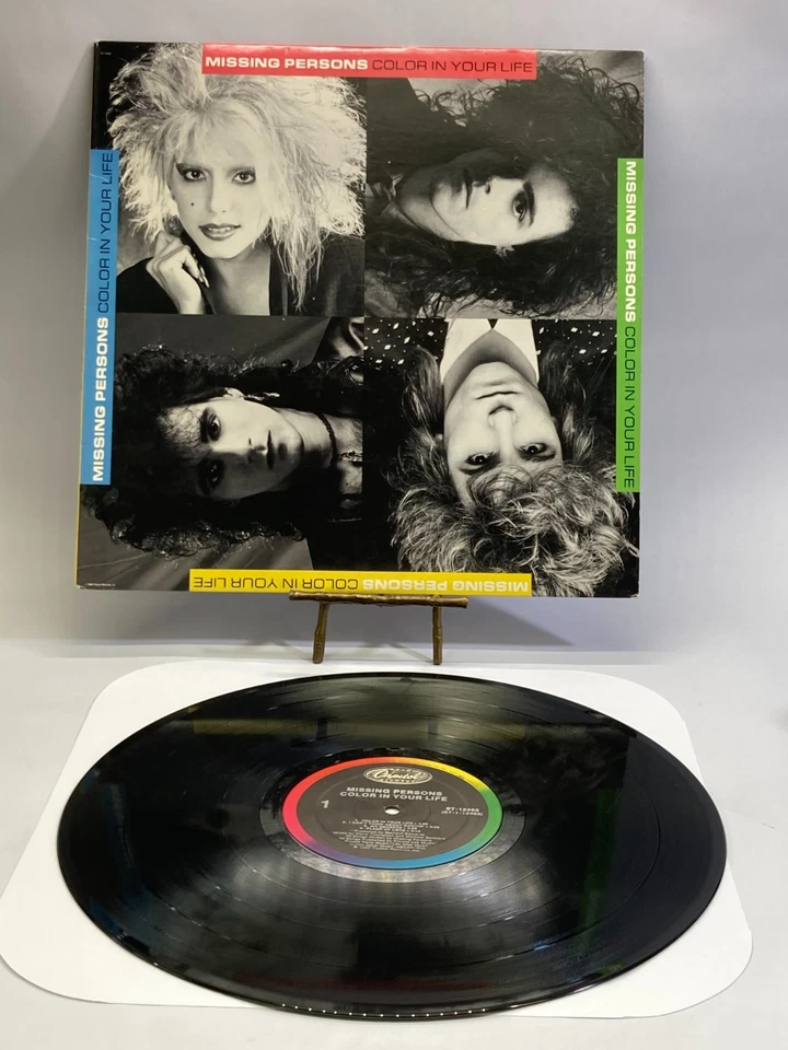 Missing Persons Color In Your Life Vintage Vinyl LP 1986 Capitol Record ST-12465 - Image 3 of 4