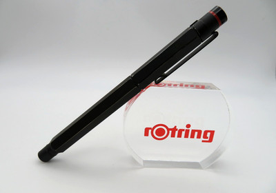 Vintage rotring Newton Füller Schwarz Fountain Pen Black Old Style BB Feder Nib