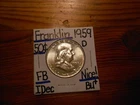 1959D silver Franklin Half Dollar GEM BU+ NICE!!! PQ!!! FBL!!! LOOOOOOOK!!!!!!