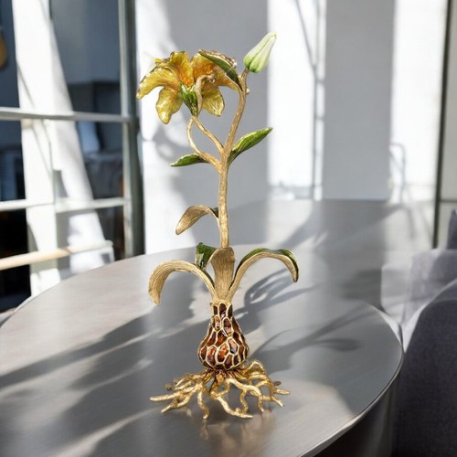 Jay Strongwater Delphina Lily Objet SDH2411-256 - Picture 2 of 7