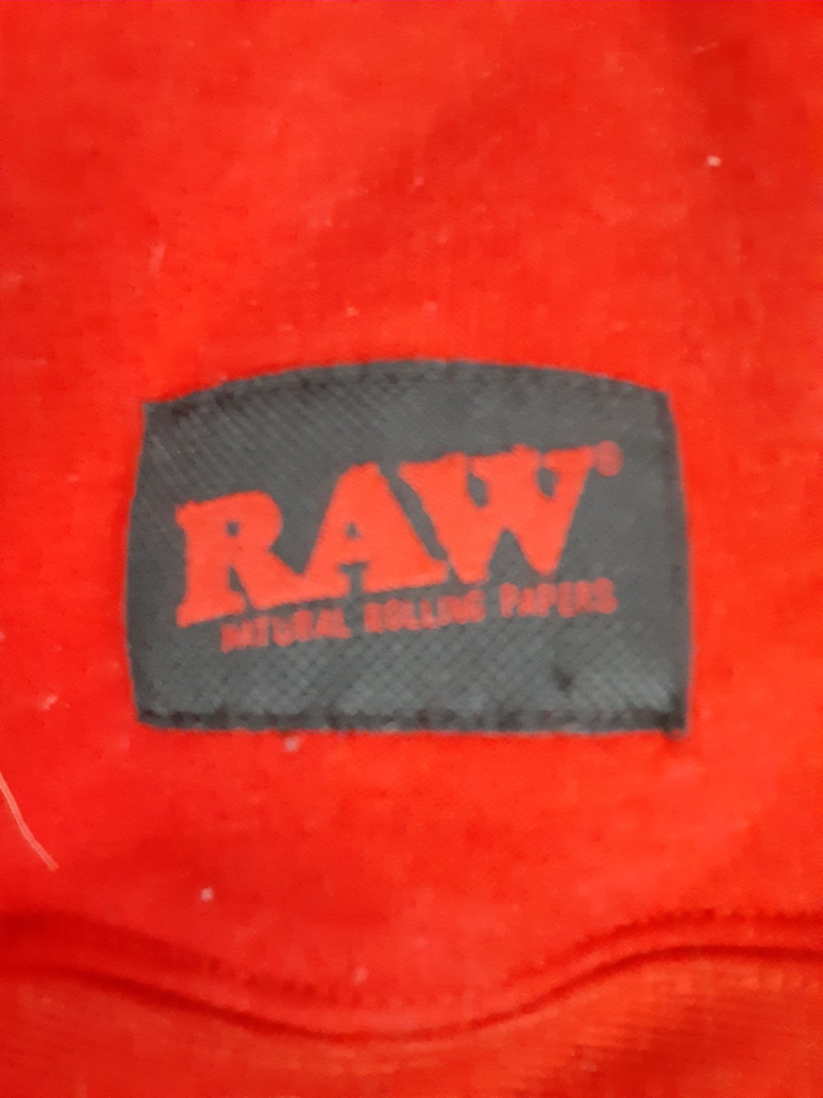 Raw Natural Rolling Papers Red Pullover Fleece Ho… - image 4