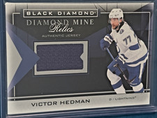 VICTOR HEDMAN 2021-22 UPPER DECK BLACK DIAMOND MINE RELICS JERSEY PATCH #DMR-VH