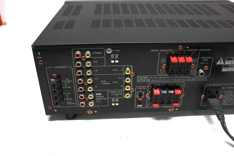 Pioneer VSX-403 Audio Video Stereo AM/FM Receiver w Remote Bundle Tested Works - Image 3 of 3