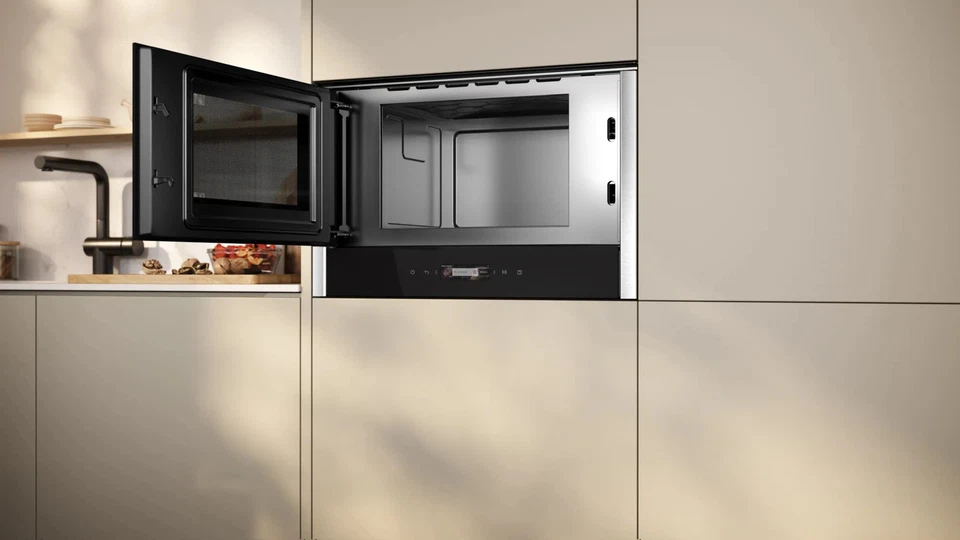 NEFF Einbau Mikrowelle NL4WR21N1 900W 21l Edelstahl TFT Touch Schwarz - Bild 4 von 4