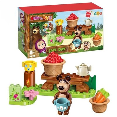 Klemmbausteine Mascha und der Bär   Jam Day   22 Teile   Spielset für Kinder