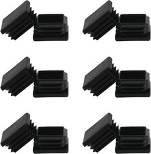 Wzb 2x2 Square Tube End Cap 12 Pack Plastic Plugs for 2 Inch Square Tubing