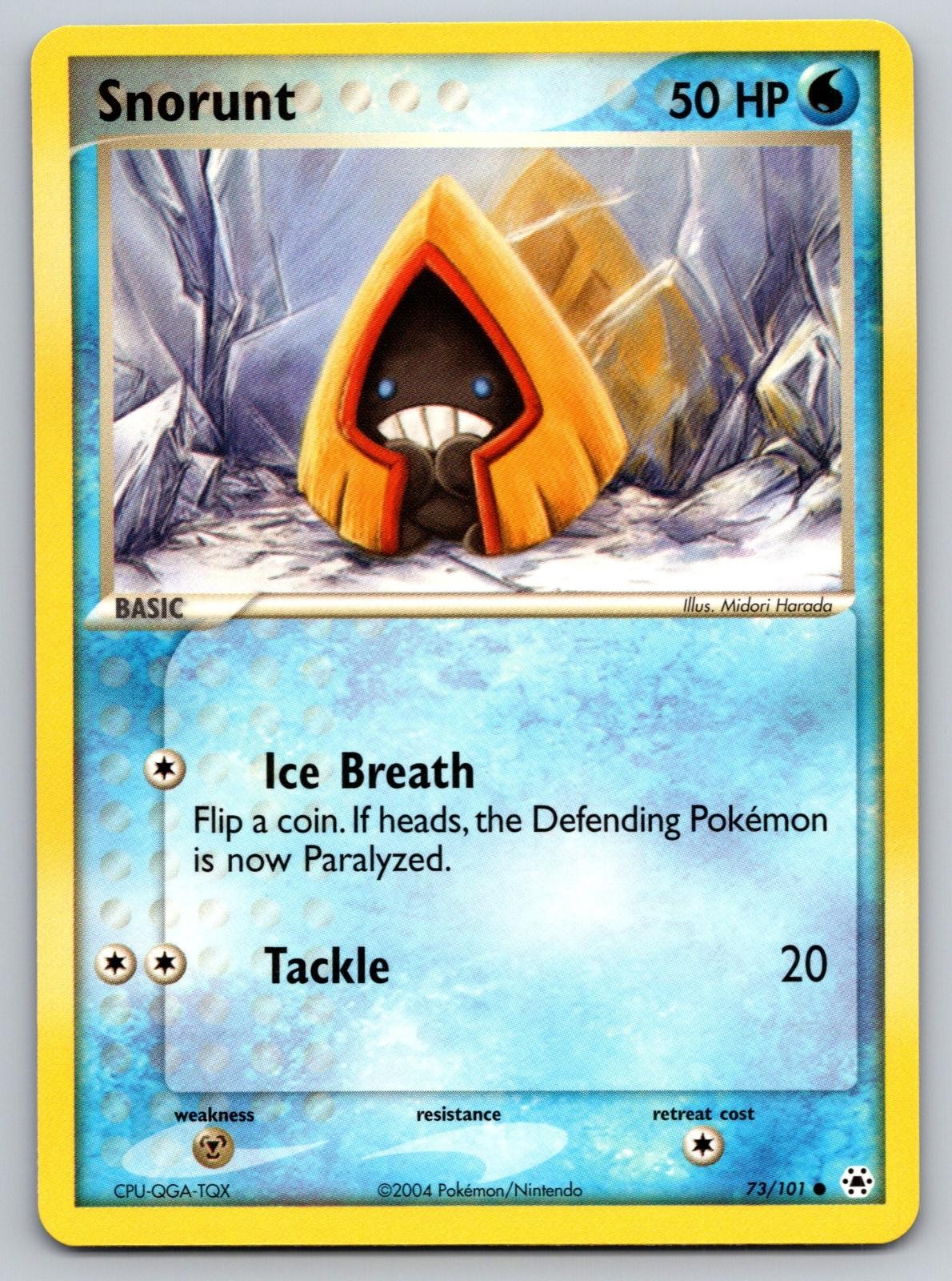 Snorunt 73/101 Common Hidden Legends Pokemon Near Mint