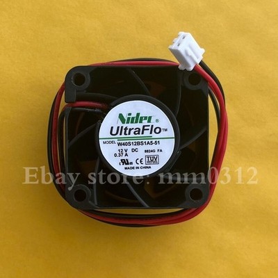 1 pc. New W40S12BS1A5-51 4028 12V 0.37A 4CM 2Pin Server Cooling Fan *mn