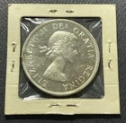 Canada 1959 Dollar Silver Coin : ASW  0.600 oz-BSTK0124