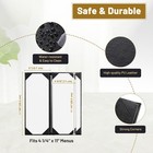 WeChef 5 Pack Menu Covers 4.25"x11" 4 View Angled Corners Wine List Restaurant — photo 4