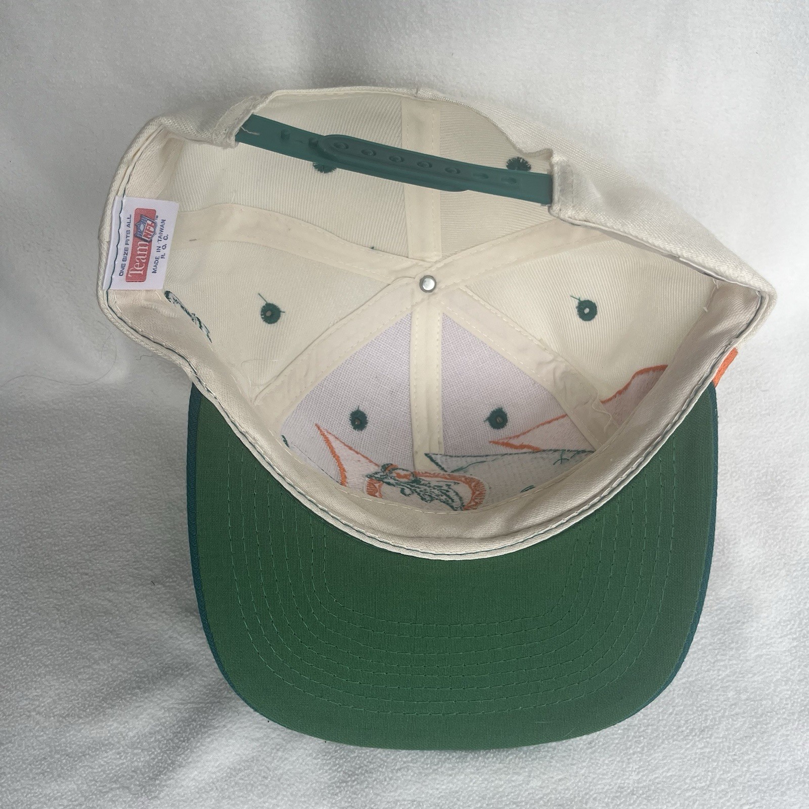 Vintage Miami Dolphins Hat Cap Snap Back Sharktooth Logo Athletic NFL