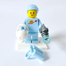 LEGO Space Classic Spaceman Minifigure Astronauta BAM Azzurro con Serbatoi d'Aria