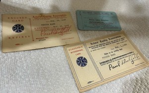 Vintage Actors Equity Association & Hollywood Theater Cards For Regina Kahn 1938