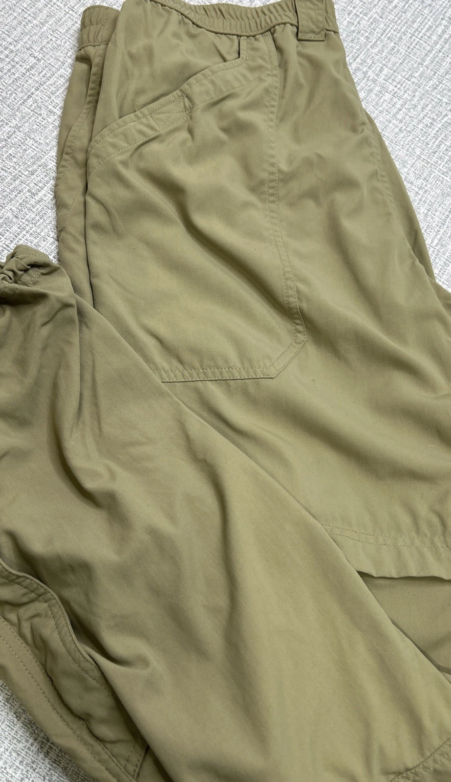 LL Bean Convertible Hiking Pants Men L Nylon Gorpcore Zip Off Jogger Deadstock