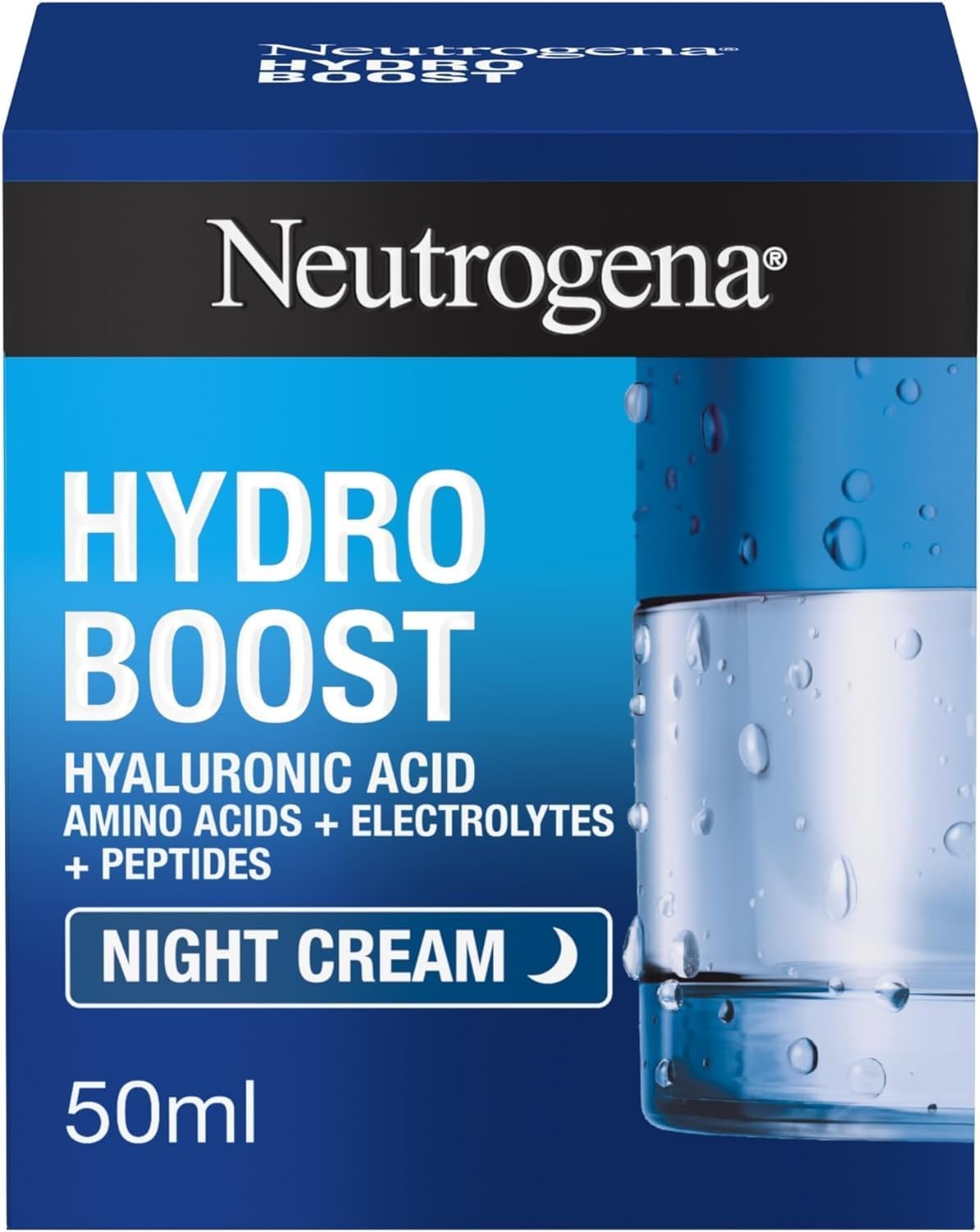 Neutrogena Hydro Boost Night Face Cream (1x 50ml), Night Cream with Hyaluronic