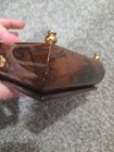 Vintage Reuge Swiss Music Box Inlaid floral wood jewelry case wood Edelweiss — photo 5