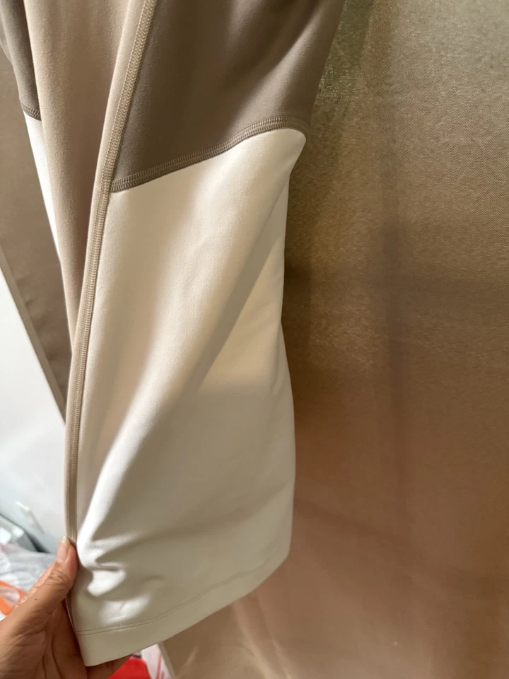 Женское бежевое и белое платье для пиклбола или тенниса YPB со встроенными шортами S - Изображение 4 из 4