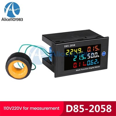 AC Digital LCD Voltmeter Ammeter Power Frequency Electrical Energy Power Meter *