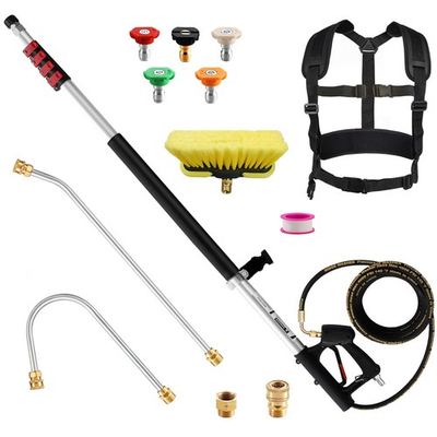 #ad Telescoping Pressure Washer Wand 24 ft Pressure Washer Extension Wand 24 Feet... $164.52