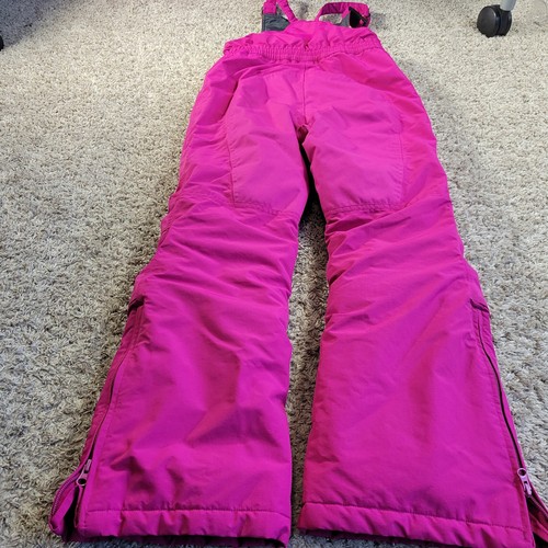 Lands End Latzhose Mädchen 14 rosa isoliert Schnee Ski Outdoor Flecken* - Bild 8 von 8