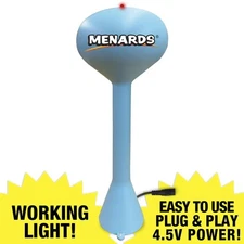 O Scale Water Tower MATTE BLUE with Red LED Warning Light - NEW