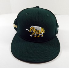 2021 Oakland A's Athletics Tony Kemp #5 Game Issued Green Hat Spring Training 1