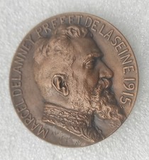 MEDAILLE MARCEL DELANNEY PREFET DE LA SEINE 1915