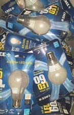 2 Pack Cree Soft White Light 2700k Led 60w Bulb Dimmable 22.8 Year Life Use 11w