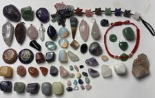 Lot Of 50 Gem Stones Mixed Sizes And Various Colors Shapes Collection