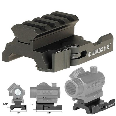 QD Riser Mount Schnellspanner 20mm Schiene QD Mount Picatinny für rote Punkt