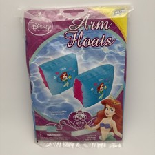Disney Princess Ariel Pool Arm Floats Floaties Inflatable Water Wings New Sealed