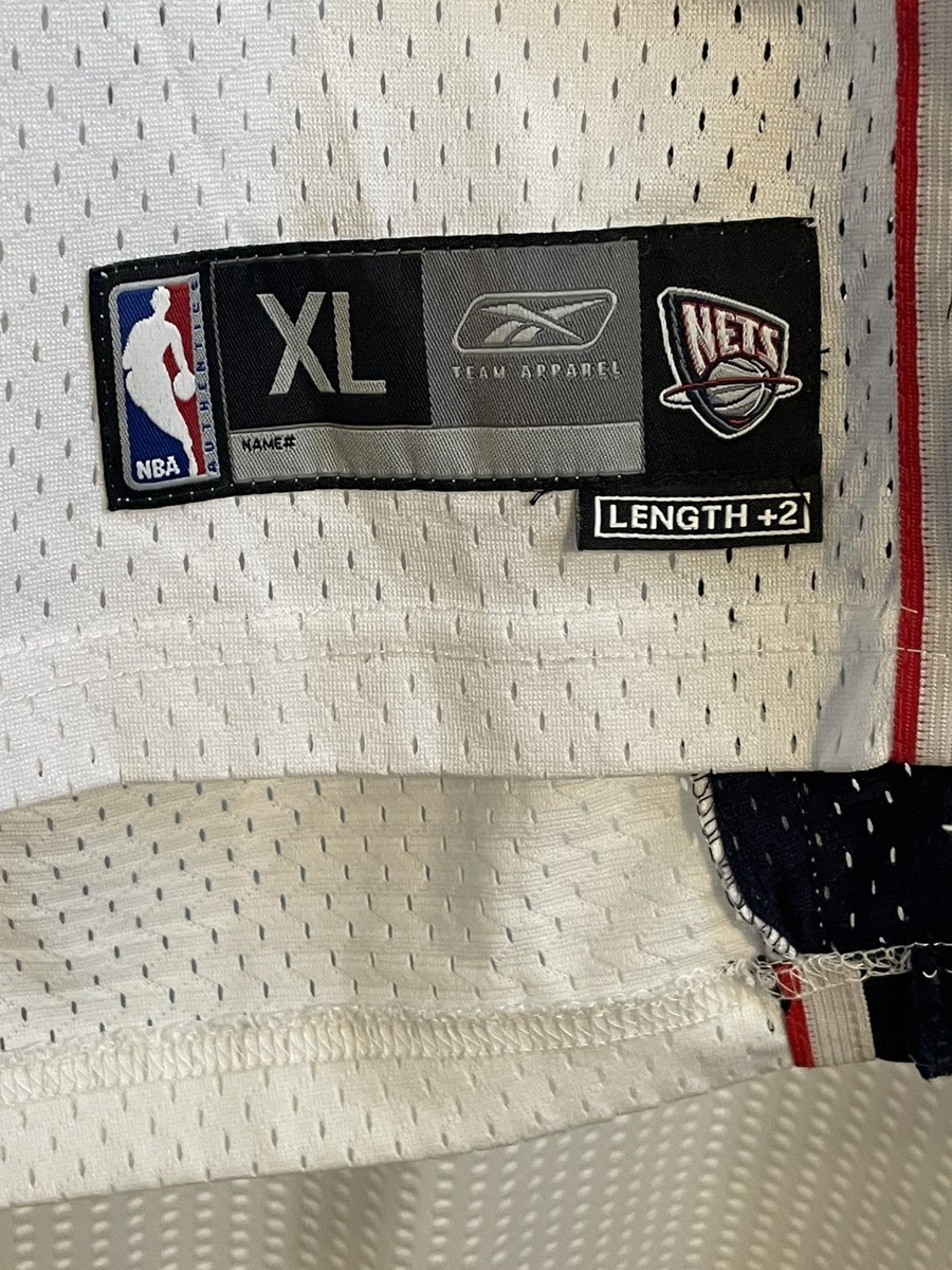 SEWN Vintage V Carter Youth XL +2 Length New Jersey Nets Reebok