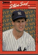 Steve Sax 1990 Donruss Bonus MVP's New York Yankees #BC-22b