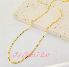 18" Jenny Bird Italian Flat Mariner Gold Chain with 2 1/2" adjustment chain