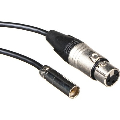 19.5'' Mini XLR Cable for Video Assist 4K Camera Black