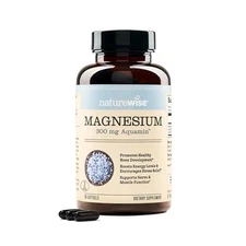 NatureWise High Absorption Marine Magnesium Supplement 300mg - Naturally Tested