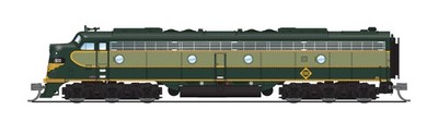 BLI 8839 EMD E8A, Erie 821, Two-Tone Green, ESU LokSound Sound/DC/DCC, N