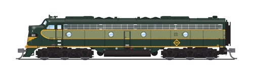 BLI 8839 EMD E8A, Erie 821, Two-Tone Green, ESU LokSound Sound/DC/DCC, N | Zustand: New