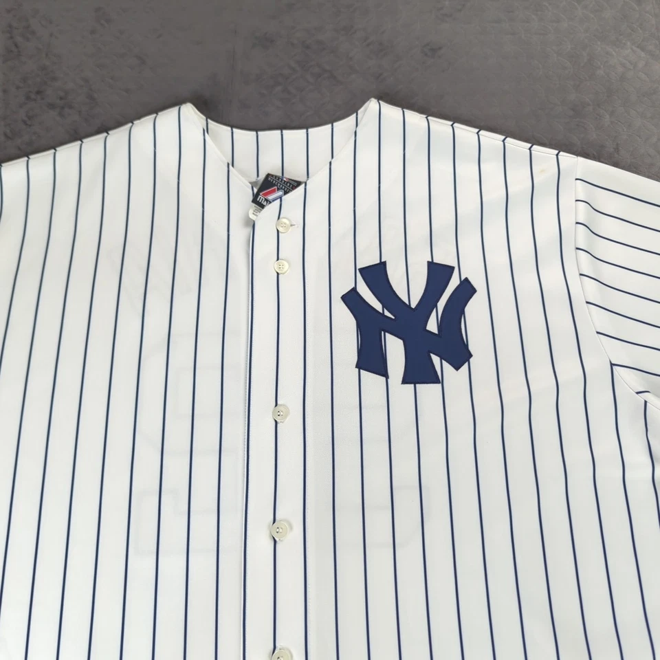 Camiseta de los Yankees de Nueva York CC Sabathia a Rayas Majestuosa Mercancía Genuina Hombres 3XL Foto 3 de 4