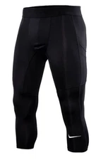 Nike Men Pro Dri-Fit 3/4 Pants Training Black Run Yoga Casual Pant FB7951-010