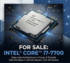 Intel Core i7-7700 7th Gen 4-Core 3.60GHz LGA1151 CPU Processor SR338