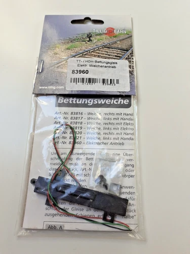 Tillig 83960 TT/H0m 1:120 Electric Point Machine for Bedding Switch