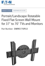 Tripp Lite Wall Mount for TV, LCD, Flat Screen Display or Monitor, Fixed, Rot...