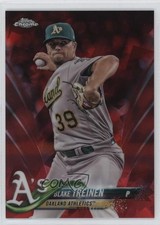 2018 Chrome Sapphire Edition Topps Online Exclusive Red /10 Blake Treinen 12i0