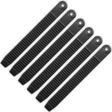 Shupakul 6 Pcs Snowboard Ankle Bindings Straps- 7.9 x 0.8 Inch 6 Pcs, Black