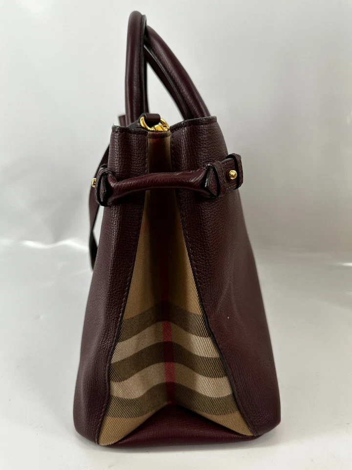 Burberry Banner Shoulder Bag Medium Multicolor Leather/Canvas - Image 3 of 4