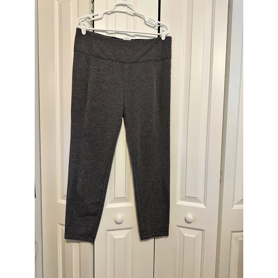 Spring + Mercer XL Herringbone Trousers Womens Career Casual Business Gray Pants - Image 3 of 4