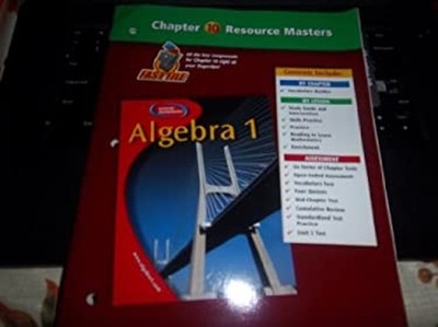 Algebra 1 Chapter 8 Resource Masters Paperback McGraw-Hill Staff