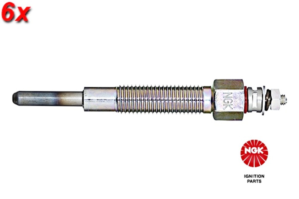 NGK 6x Glow Plug For NISSAN Patrol Gr IV 88-97 11065-10T01